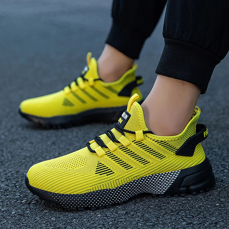 New Men Summer Running Shoes Breathable Outdoor Sports Shoes Lightweight Sneakers for Men Comfortable Athletic Training Footwear