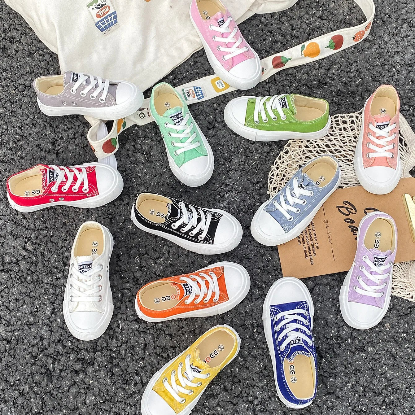 5058Fashionable Spring and Autumn Breathable Children's Canvas Shoes Soft Sole Boys and Girls' Shoes Versatile Children's Cloth