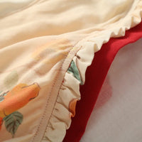 Spring and Summer Thin Cotton Wrinkled Gauze Antique Style Large Size Simple Diagonal Collar Long Sleeved Clothes for Women