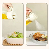 2in1 500ml Plastic Spray Oil Sprayer Bottle Spray Oil Dispenser Oil Jar Cruet BBQ Kitchen Baking Roasting Picnic Kitchen Tool