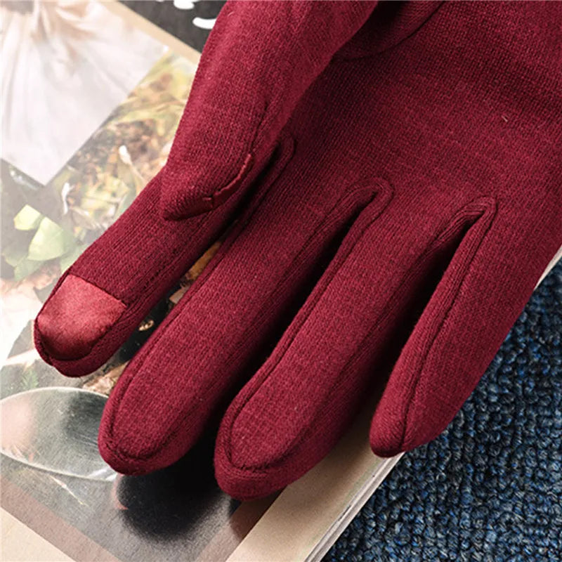 Women Touch Screen Winter Gloves Autumn Warm Gloves Wrist Mittens Driving Ski Windproof Glove Luvas Guantes Handschoenen