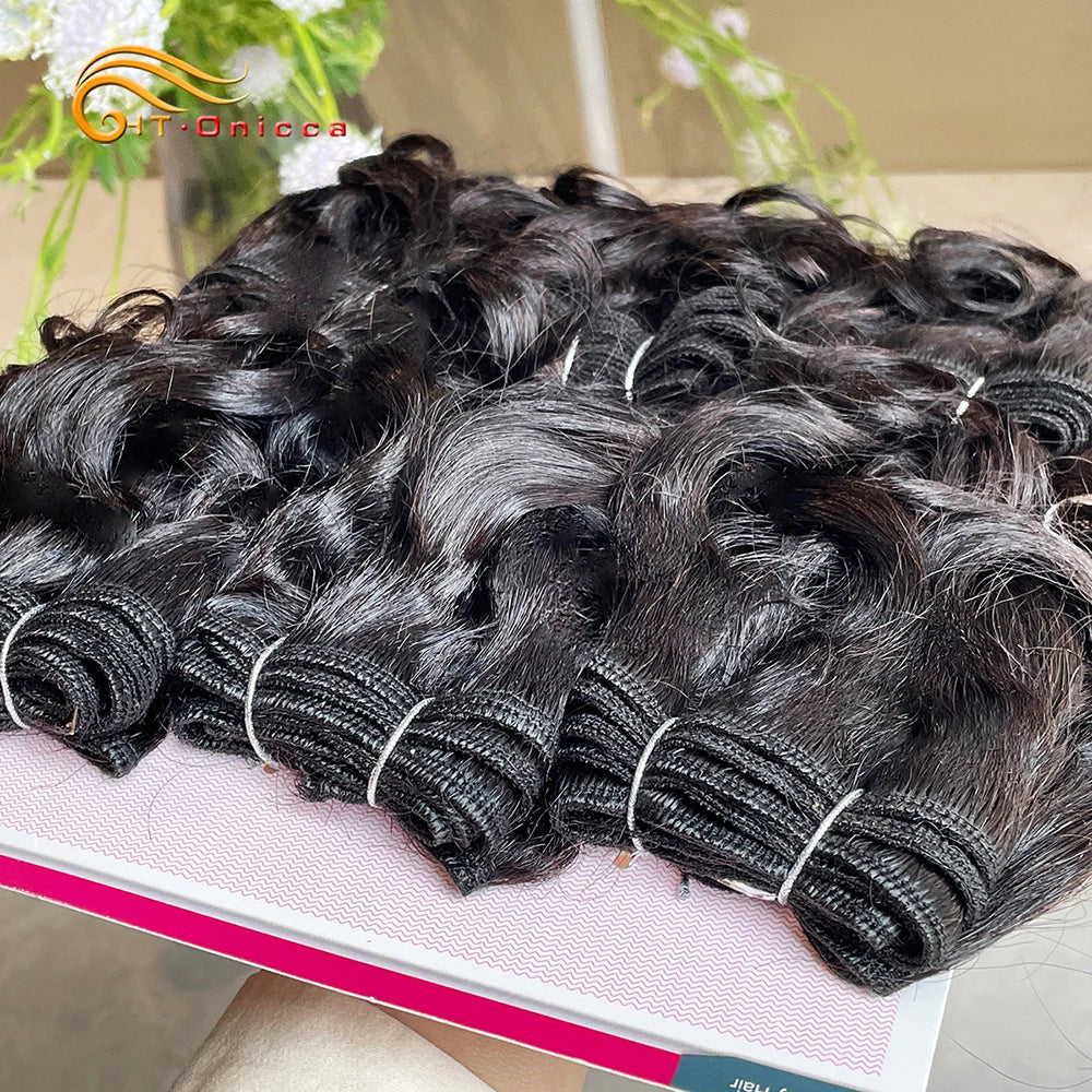 Blonde Bouncy Curly Bundles 100% Human Hair Bundles For Black Women Indian Short Curly Hair Bundles Colored 1B 27 30 99J