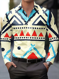 New Van Gogh Starry Sky Sunflower 3D Printed Men's Long Sleeve Shirt with Collar Art Style Shirt Clothing