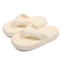 Women's Classy Flip-Flops with Poop Feeling, Female Internet Celebrity Eva Summer Outer Slippers for Couples, Thick-Soled Non-Slip Couples, Soft-Soled Flip-Flops for the Beach
