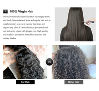 250% 30-36 inch HD Invisi Strap 360 Full Lace Frontal Kinky Curly Wig Black 100% Human Hair Drawstring Snug Water Wig Glueless