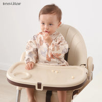 New Baby Bib with Pocket for Feeding Accessories Bibs for Children Waterproof Long Sleeve Bibs Aprons with Long Sleeve