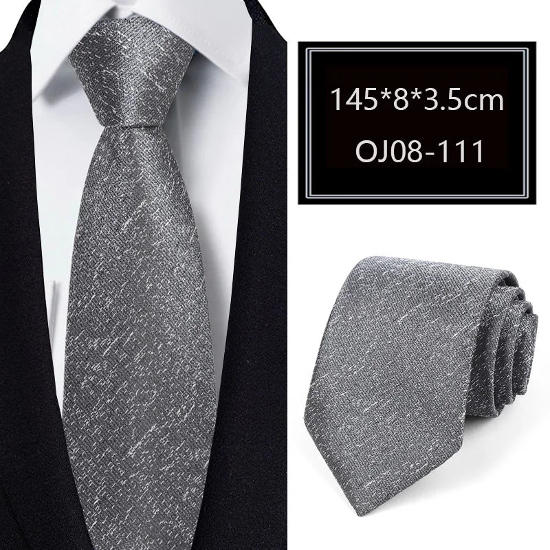 Luxury 56 Colors New Men's Tie Classic Floral Stripe Plaid 8cm Jacquard Neck Tie Necktie For Men Business Wedding Party