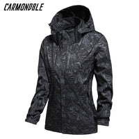 CARMONDBLE Hiking Sport Hooded Coat Womens Waterproof Jacket Travel Climbing Camping Casual Outwear Abrigo De Mujer Impermeable