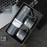 304 stainless steel insulated cup, three-lid business gift cup, gift box water cup