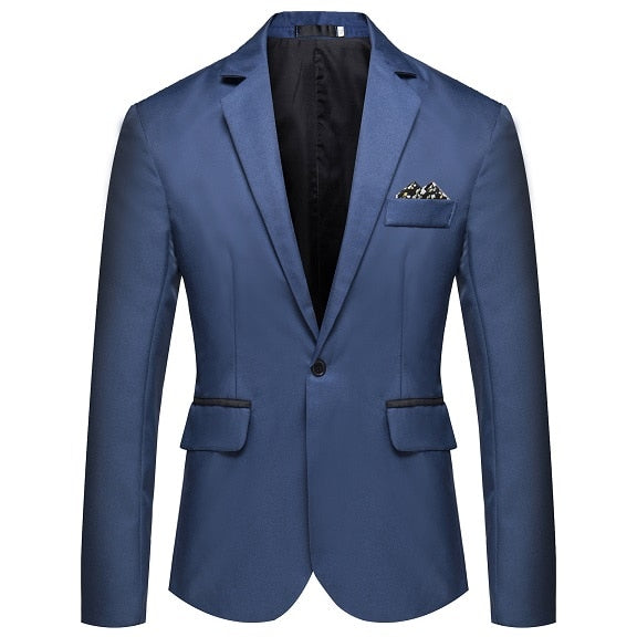 8 Colors ! Men&#39;s Suit Business Casual No Iron Single Row Single Button Blazer