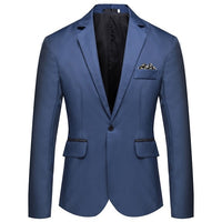 8 Colors ! Men&#39;s Suit Business Casual No Iron Single Row Single Button Blazer