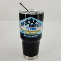 Stainless Steel Large Capacity Thermos Bottle Ice Cube Cup Portable Car Water Bottle Women Men Outdoor Cold Beer Cup Straw Mug