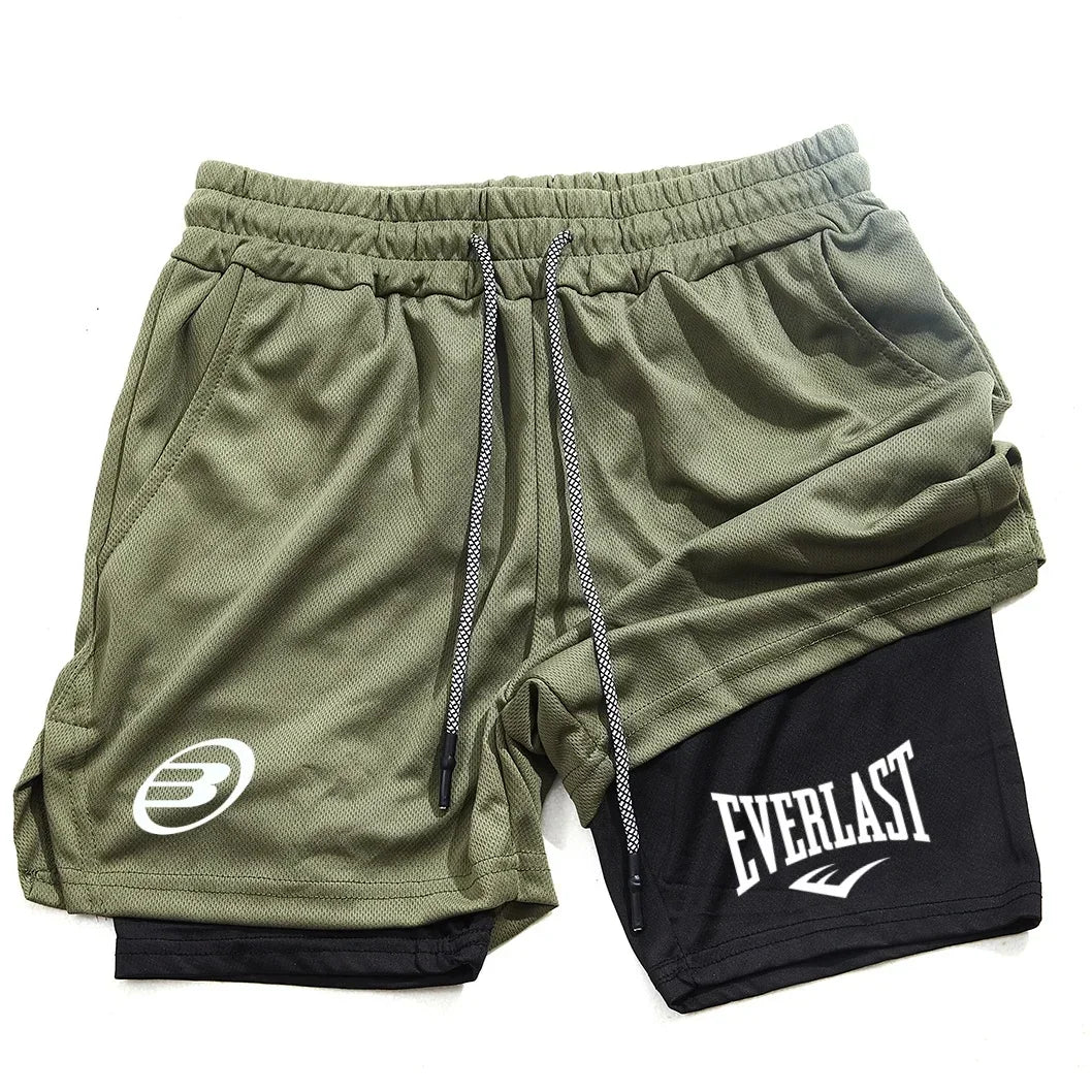 Men's fashionable shorts - Summer comfortable quick-drying sportswear - Men's dual-purpose shorts for fitness and jogging