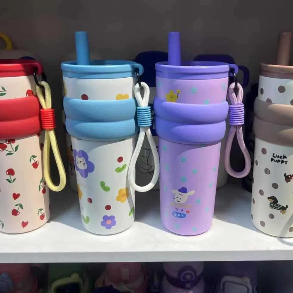 Eco-Friendly Stainless Steel Insulation Cup High-Capacity Leak-Proof Vacuum Flask Large Capacity 600ml Vacuum Cup Office