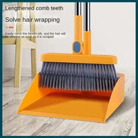 1 Set Household Broom And Dustpan Set Durable Sweeping Broom And Dustpan With Long Handle For Home Office School Dorm