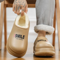 Winter Women Shoes Slippers Comfort Slip-on Mans Sandals Leisure Warm Short Plush  Men Shoes Women
