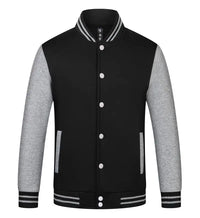 Mens Jacket Trend New Button Casual Coats Round Neck Baseball Uniform  Spring And Autumn Tide Brand Clothes Print LOGO LS-2211