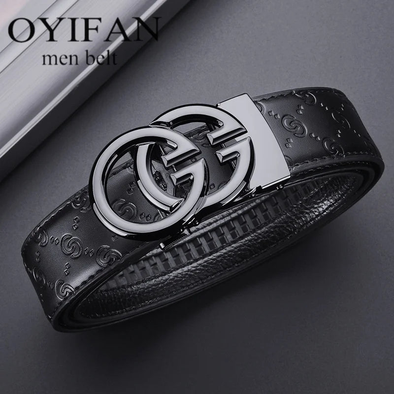 Men's designer belts luxury business belts high quality alloy buckle automatic buckle adjustable