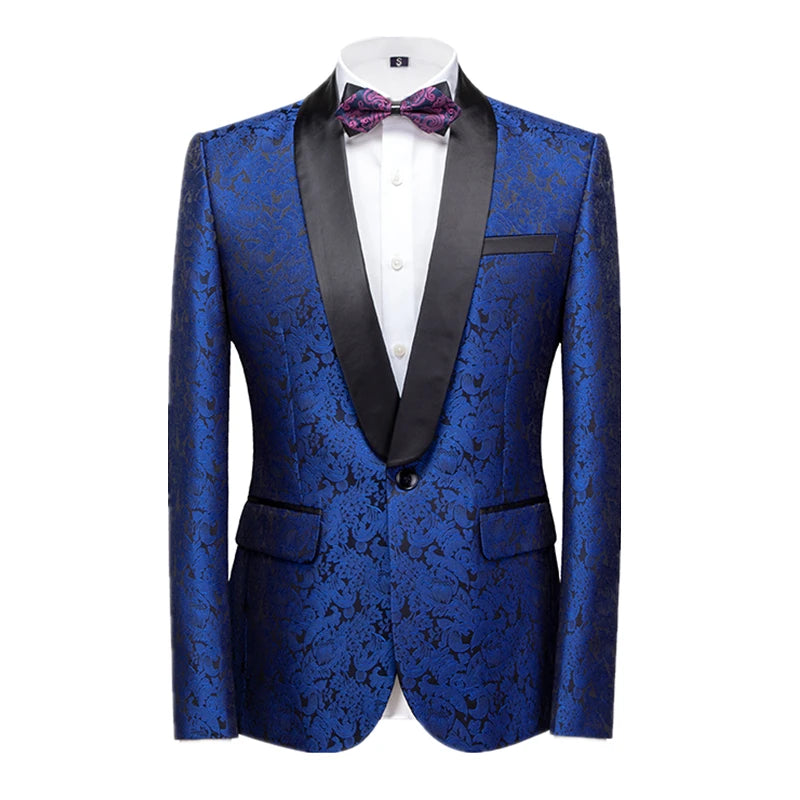 2026 New Men's Dark Brown Suit Jacket, Wedding Business Dress Coat, Slim Blazers, Costume, Asian Size, M-5XL, 6XL