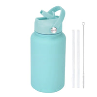 PuraCool Custom Water Bottle 650ml/22oz Insulated Thermos Personalized Tumbler Flask with Straw