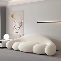 White Queen Living Room Sofas Modern Nordic Floor Lounge Children's Lazy Sofa Chair Cloud Luxury Sofy Do Salonu Furniture