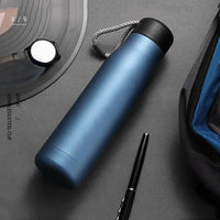 JUSTINLAU 400/550ML Thermo Bottle Vacuum Flasks with Rope Stainless Steel Outdoor Travel Cups Portable Thermal Water Bottles