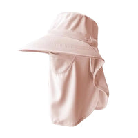 2025 Summer Wide Brim UPF 50+ Sun Hat With Face Cover - Full Coverage UV Protection Bucket Hat -Outdoor Beach Travel