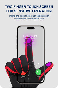 INBIKE Winter Gloves for Men Women Thermal Fleece Cycling Gloves Full Finger Touchscreen Anti-Shock Road Mountain Bicycle Gloves