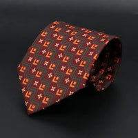 Vintage Men's Tie Geometry Paisley Khaki Blue Necktie Soft Chic Bohemian Print 9cm Ties For Men Wedding Business Daily Accessory