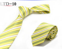Luxury 7CM Mens Ties Striped Dot Necktie Formal Classic Business Neck Ties Jacquard Woven Necktie For Men Groom Wedding Party