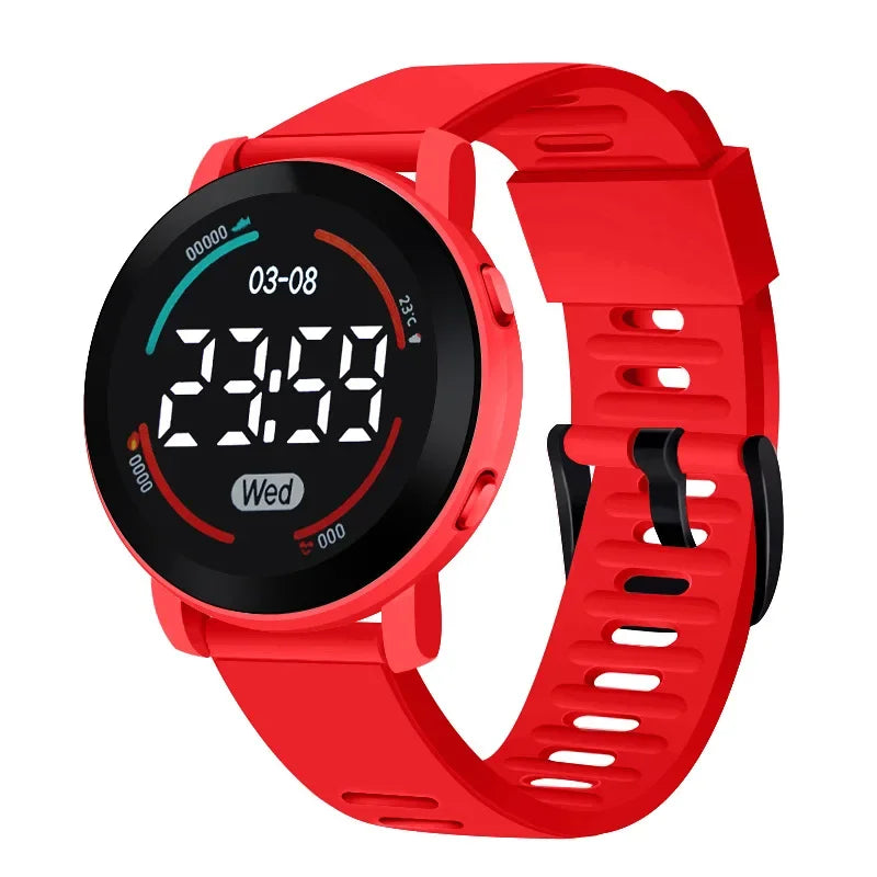 Children's Watches Fashion Digital Watches for Kids Waterproof Sport LED Electronic Wristwatch Simple Boys Girls Student Clock