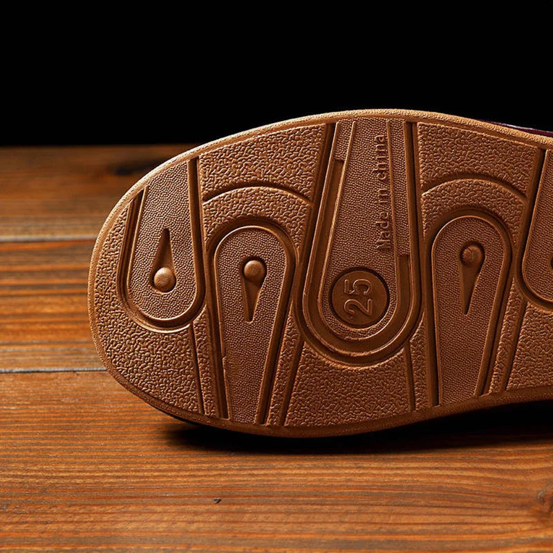 Indoor Leather Slippers Men Home Cheap Shoes 2025 Spring New Style Flat Mules High Quality Unisex House Slippers