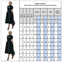 2023 Women Elegant Black Dress Half High Collar High Waist A-Line Dresses Slim Fit Dress Office Lady Female Solid Vestidos