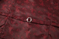 2025 New Wedding Host Performance Men's Suit Dress Three-piece Botanical Floral Pattern  Blazer  for Men with Pants and Vest