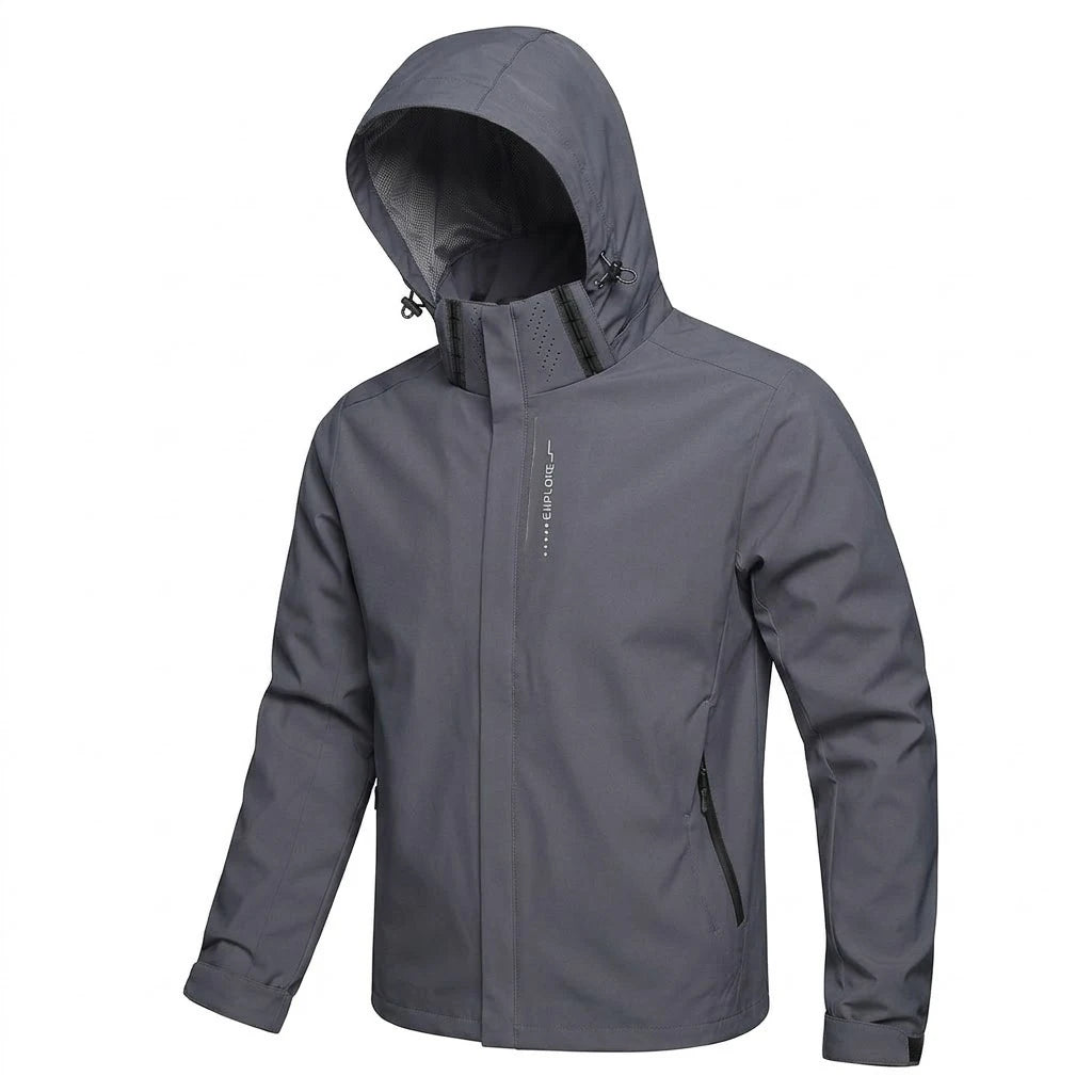 Outdoor Mens Waterproof Jacket Windproof Hoodie Coats Cycling Outerwear Hiking Lightweight  Rain Coat Work Jacket Man Climbing