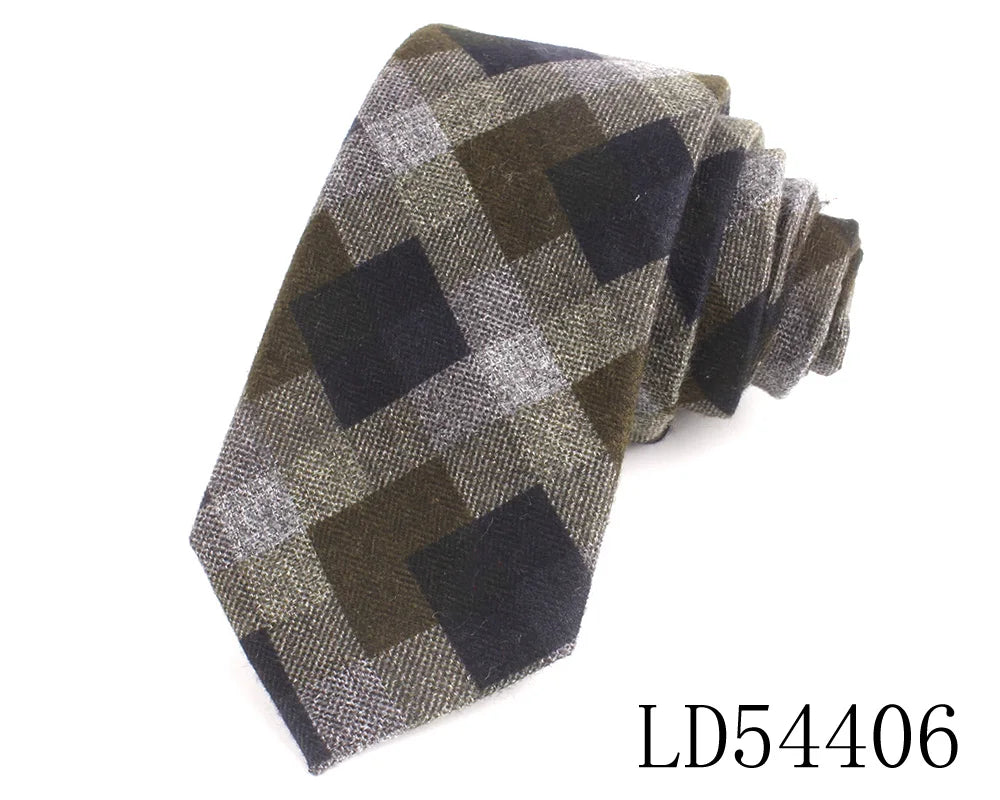 New Cotton Ties Casual Skinny Necktie For Party Boys Girls Plaid Neck Tie Wedding Necktie For Groom Neck Wear For Men Gravata