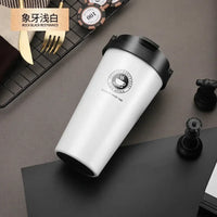 Stainless Steel Coffee Mugs Insulated Water Bottles with Handle Portable Thermos Cup Double Layer Tumbler Vacuum Flask