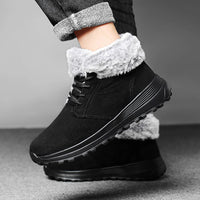 Winter Boots for Men 2025 New Plush Snow Boots Men Ankle Boots Warm Black Couple Cotton Couples Platform Shoes Sneakers