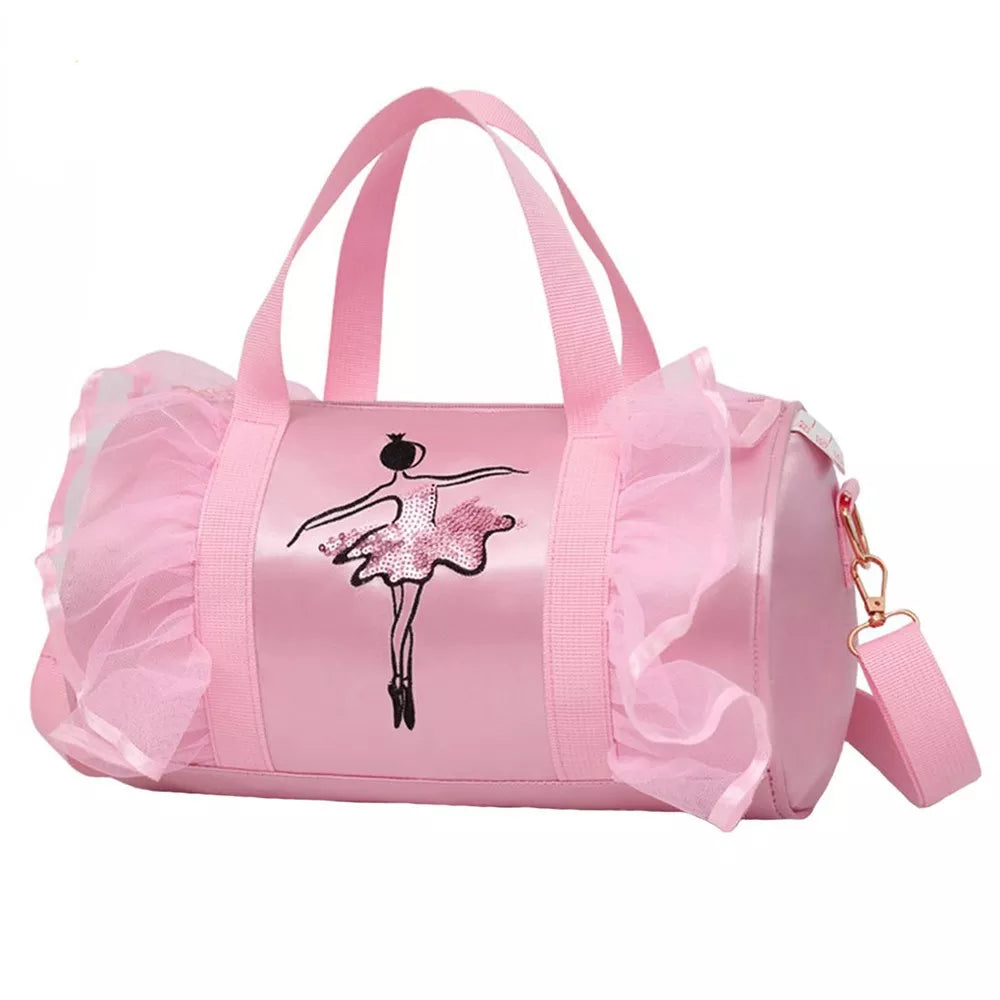 2022 New Ballet Dance Bags Pink  Girls Sports Dance Kids Backpack Baby Barrels Package Bag Costume Clothes Shoes Dress Handbag