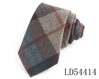 New Cotton Ties Casual Skinny Necktie For Party Boys Girls Plaid Neck Tie Wedding Necktie For Groom Neck Wear For Men Gravata