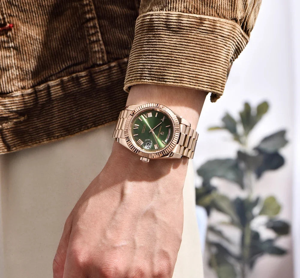 2025 New PAGANI DESIGN Luxury Men Mechanical Watches Rose Gold Automatic Watch For Men AR Sapphire Mirror Sports Clock Man Gifts