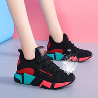 Tenis Feminino 2025 Women's Vulcanize Shoes Outdoor Breathable Air Mesh Fitness Fabric Sock Sneakers Female Chaussures Femme