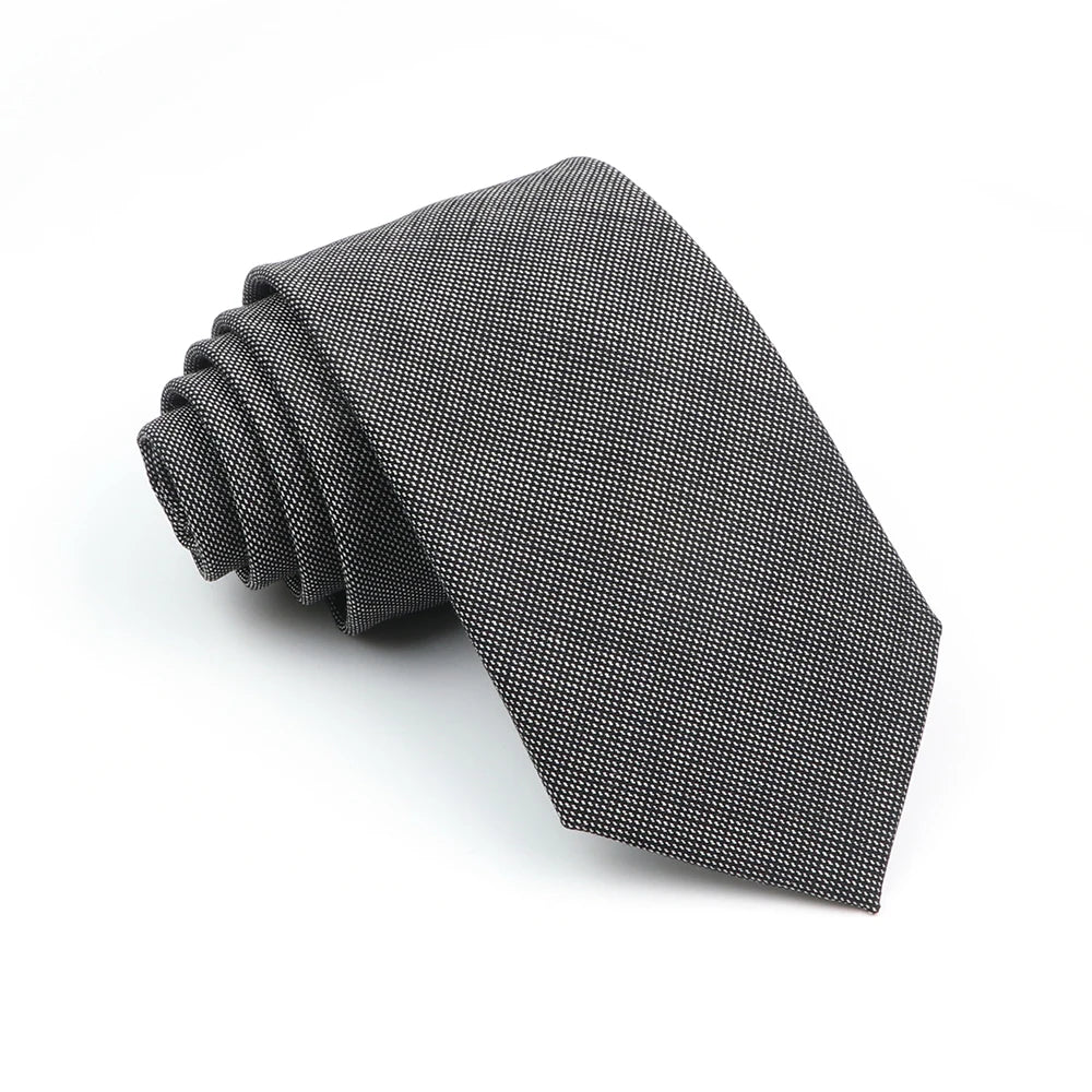 Mens Ties 7cm Classic Wool Handmade Skinny Grey Plaid Neckties Striped Narrow Collar Slim Cashmere Casual Tie Accessories Gift