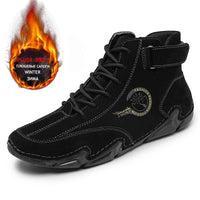 Men Boots Casual Leather Luxury High Top Sneakers Luxury Loafer Shoes for Men Motorcycle Ankle Boots 2023 New In Footwear