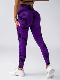 Tie Dye Gym Yoga Pants Fitness Workout Sportswear Clothing For Women High Waist Scrunch Butt Liftting Sports Leggings