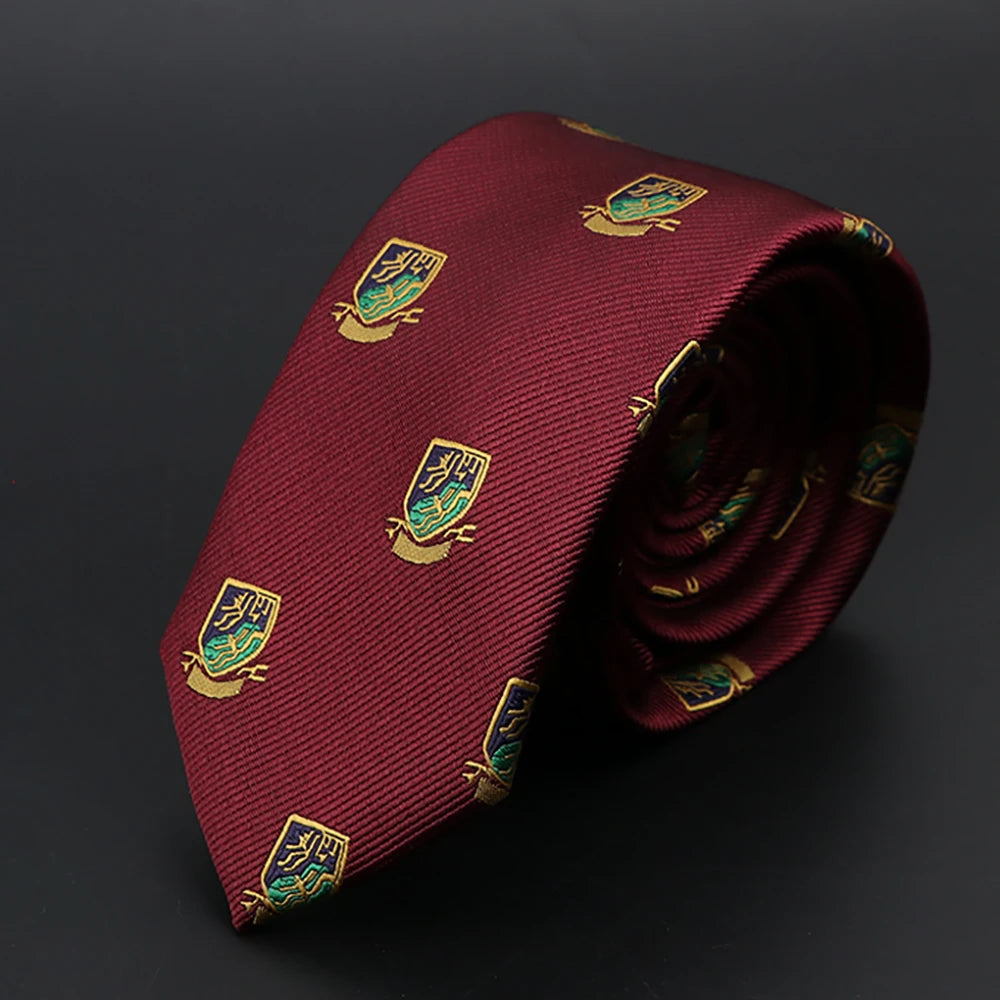 New Men Ties Solid Color Stripe Print Floral 6cm Jacquard Business Neckties Narrow Skinny Tie Wedding Prom Daily Wear Accessory