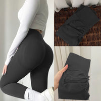 Yoga Leggings Women Fitness Running High Waist Slim Pants Push Up Sport Scrunch Butt Legging Gym Athletic Jogging Workout Female