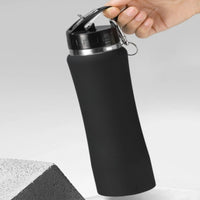 JUSTINLAU Spot Goods 600/750ML Thermos Cup Fruit Mug Kids Straw Cup Vacuum Flasks Stainless Steel Travel Thermal Water Bottles