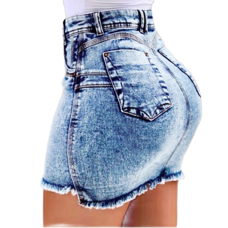 Women Sexy High Waisted Black Mini Denim Skirt Woman Fashion 2023 Summer Ladies Casual Slim Bodycon Short Jeans Skirt oversized