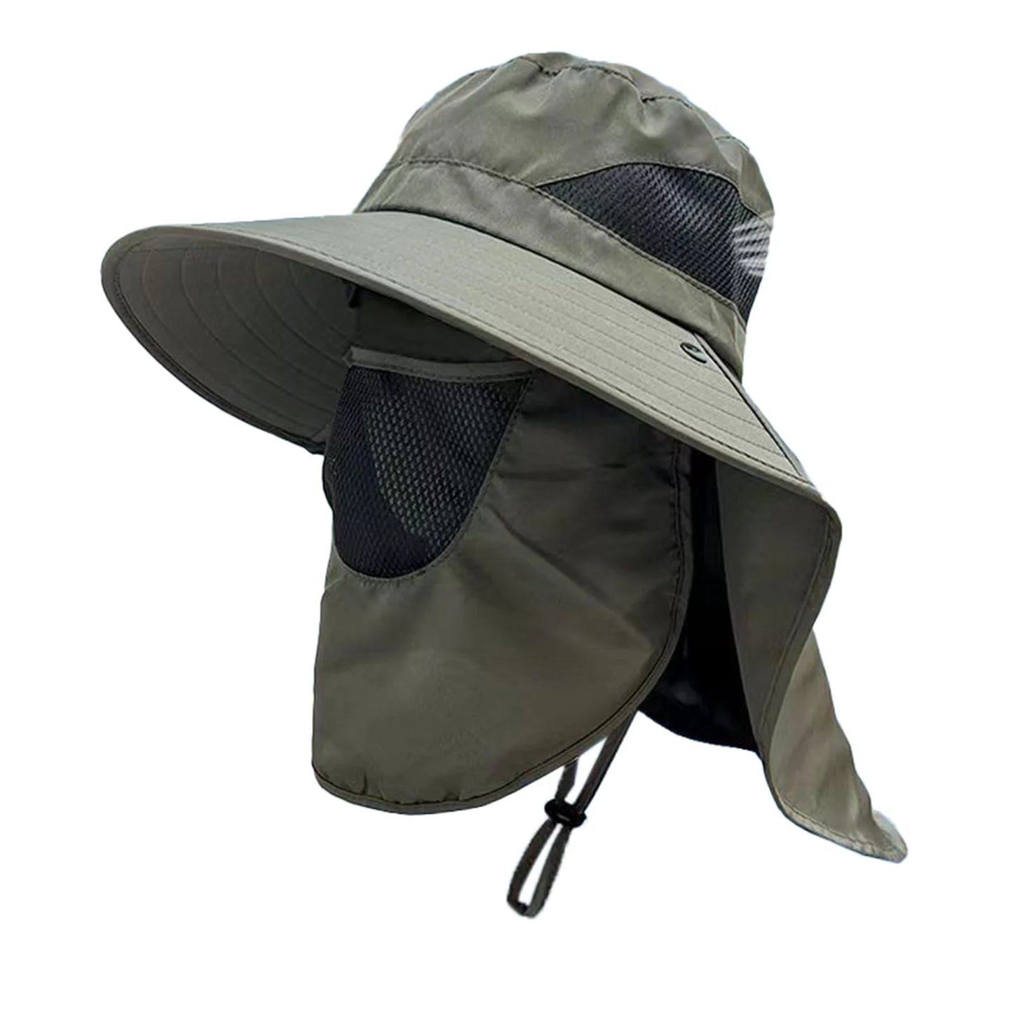 Outdoor Fishing Hat With Neck Flap Uv Protection Foldable Bucket Hats For Men Women Cycling Hiking Wide Brim Summer Sunshade Cap